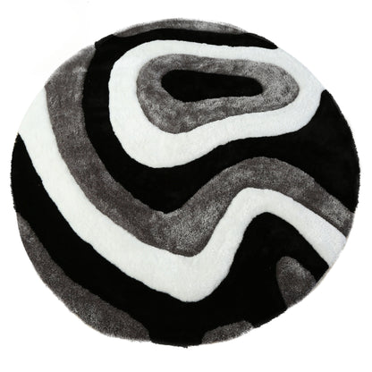 Tapis de sol Mateos Shag à motif abstrait