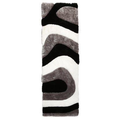 Tapis de sol Mateos Shag à motif abstrait