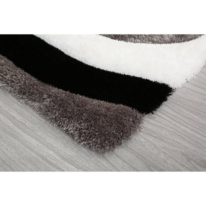 Tapis de sol Mateos Shag à motif abstrait