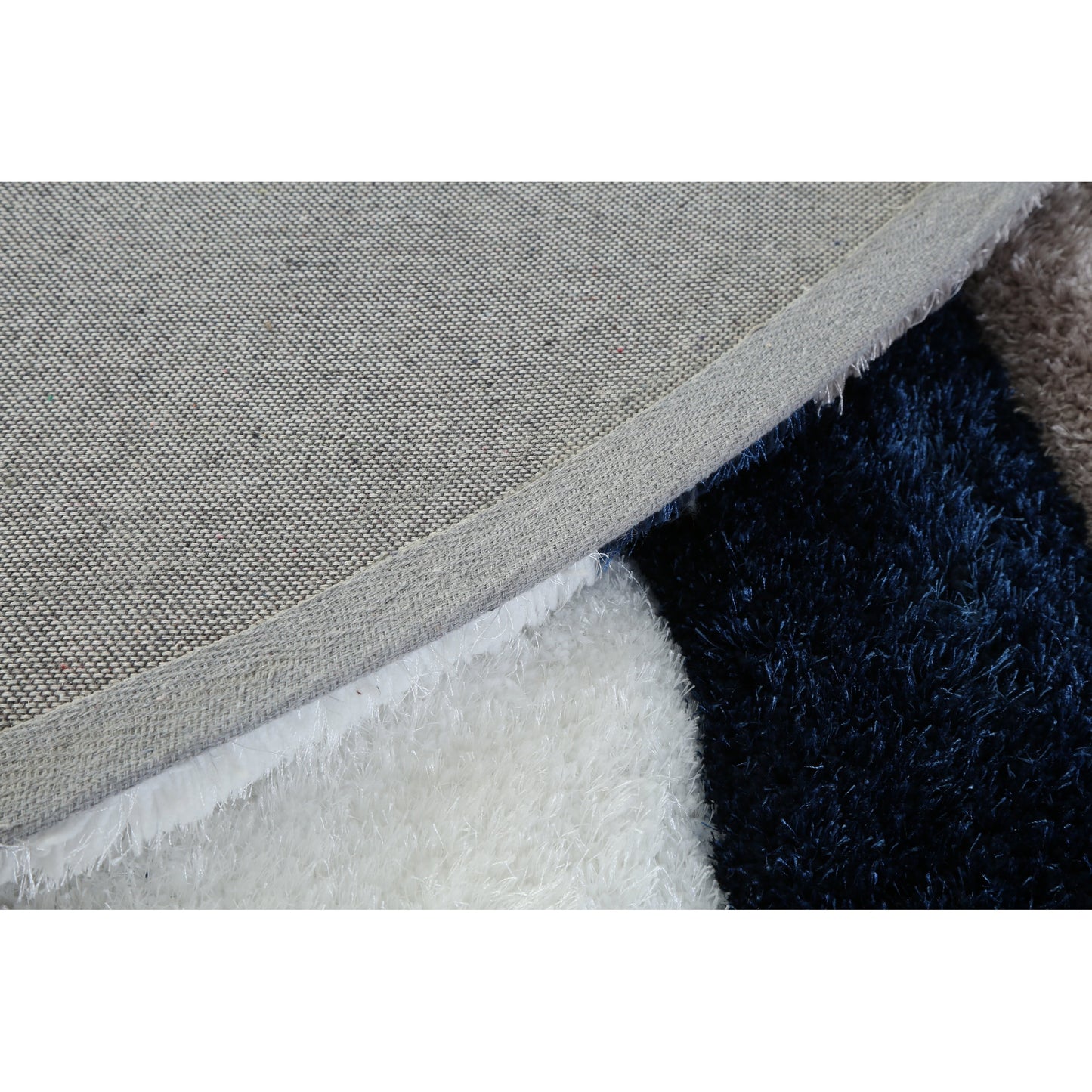 Tapis de sol Mateos Shag à motif abstrait
