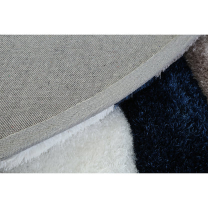 Tapis de sol Mateos Shag à motif abstrait