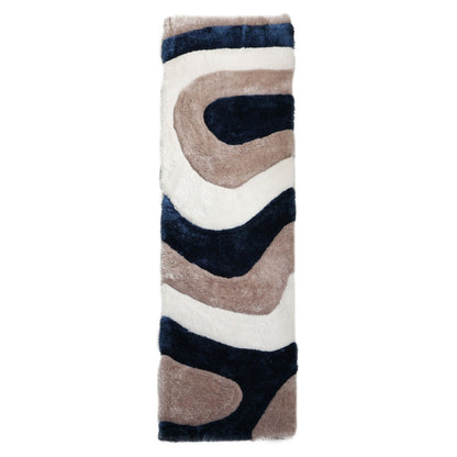 Tapis de sol Mateos Shag à motif abstrait