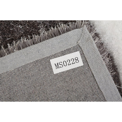 Tapis de sol Mateos Shag à motif abstrait