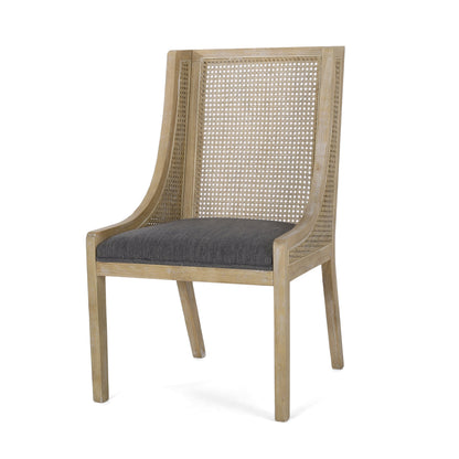 Christopher Knight Home - Chaises de salle à manger rembourrées en osier et bois Maurers (lot de 2)