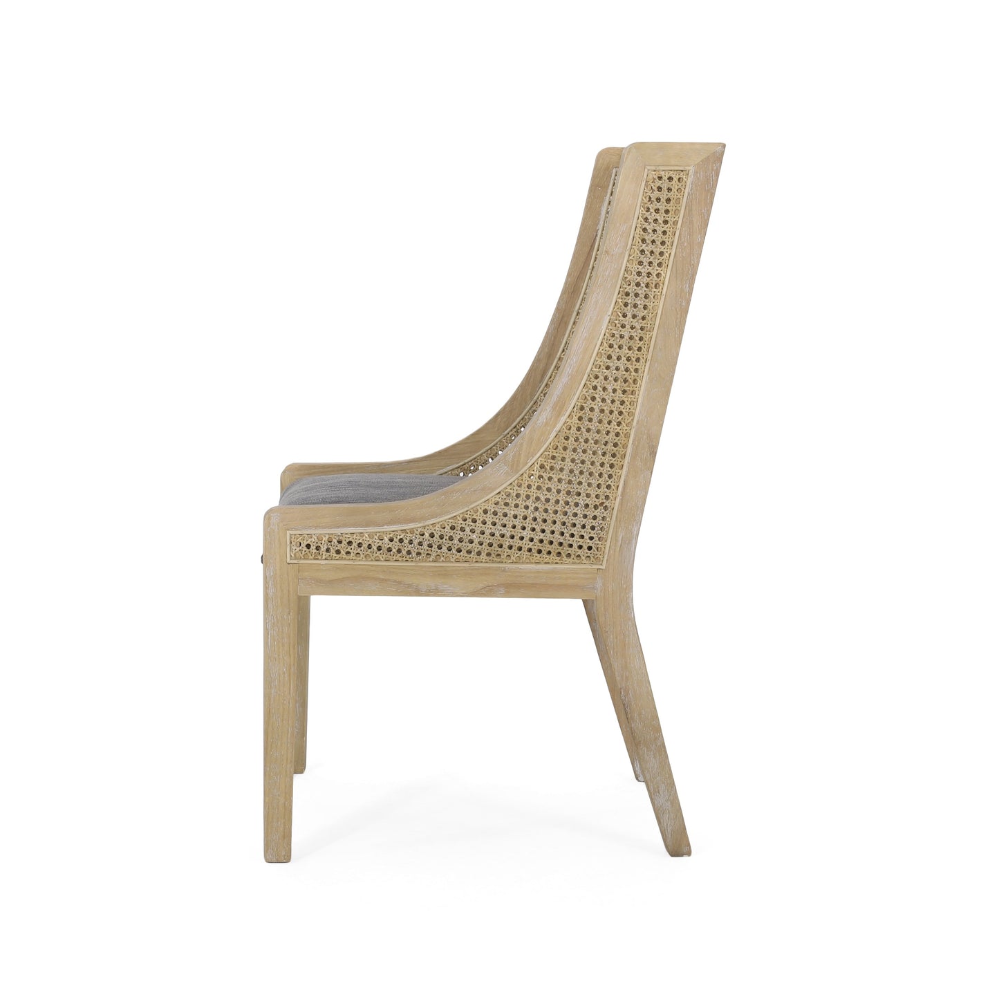 Christopher Knight Home - Chaises de salle à manger rembourrées en osier et bois Maurers (lot de 2)