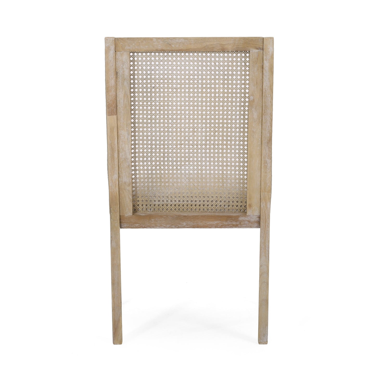 Christopher Knight Home - Chaises de salle à manger rembourrées en osier et bois Maurers (lot de 2)