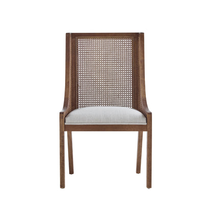 Christopher Knight Home - Chaises de salle à manger rembourrées en osier et bois Maurers (lot de 2)