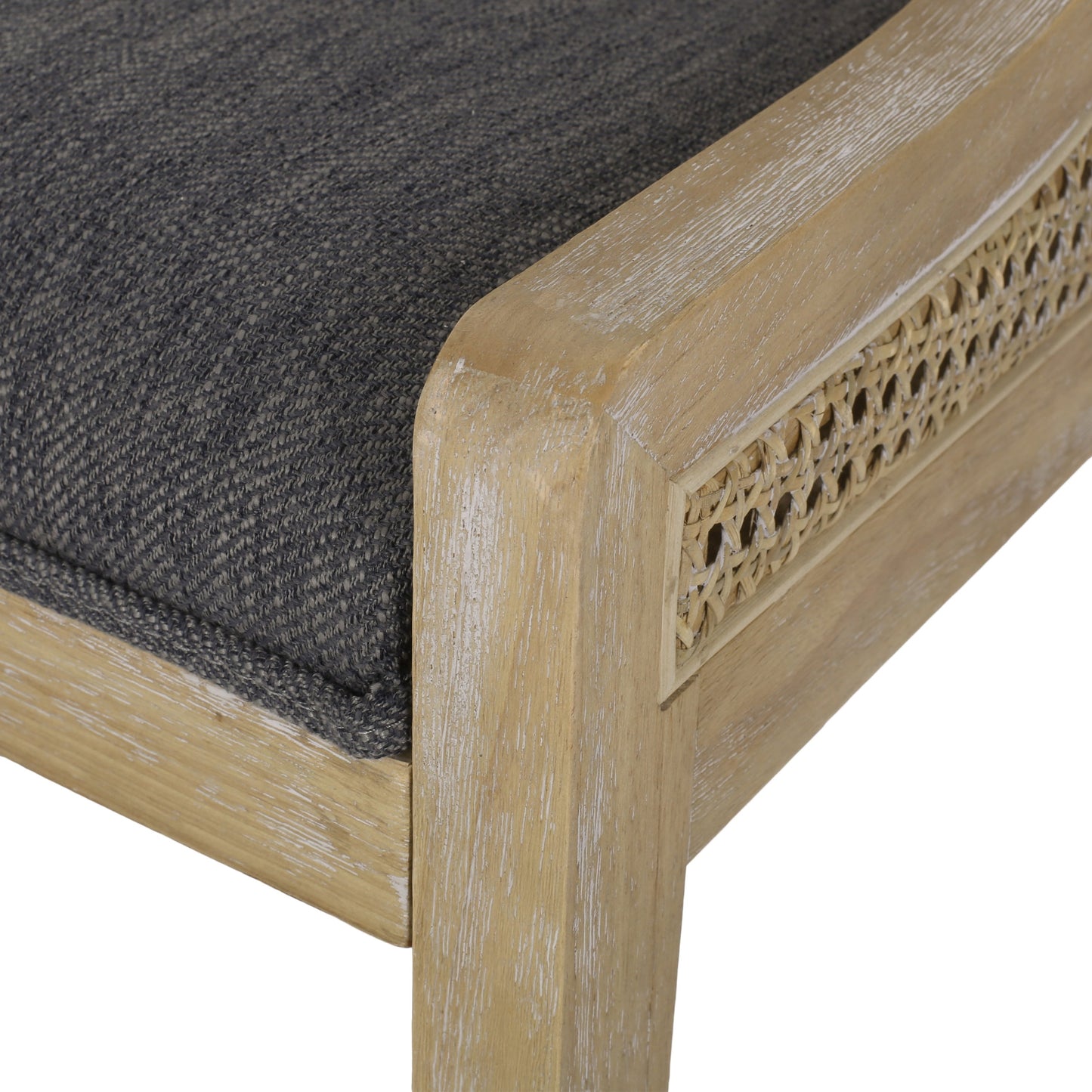 Christopher Knight Home - Chaises de salle à manger rembourrées en osier et bois Maurers (lot de 2)