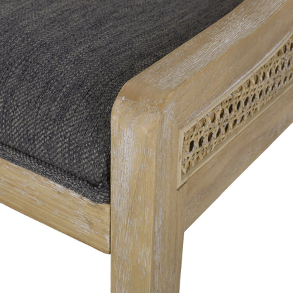 Christopher Knight Home - Chaises de salle à manger rembourrées en osier et bois Maurers (lot de 2)