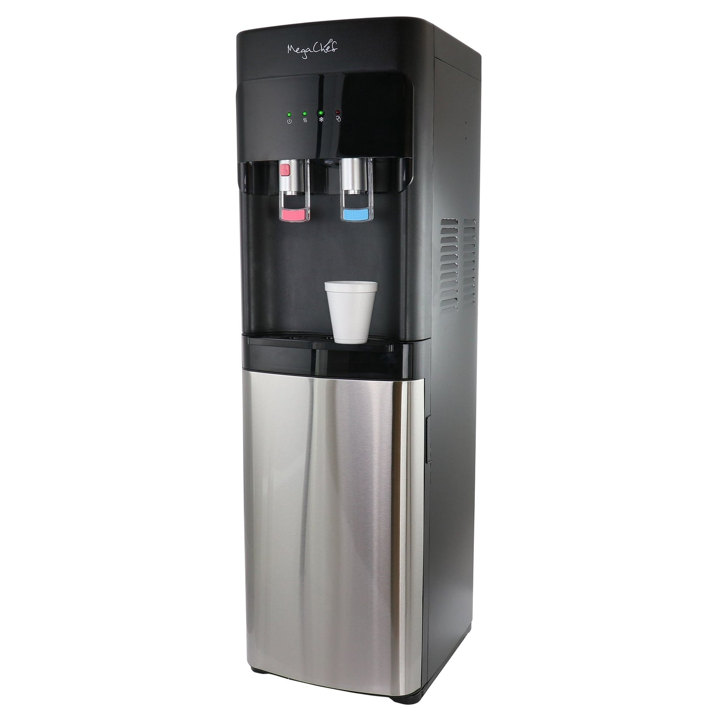 Distributeur d'eau chaude et froide à chargement par le bas MegaChef - 12x13.6x41
