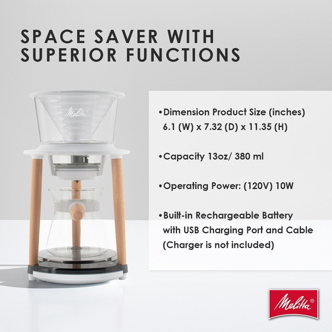 Système de préparation de café intelligent par infusion Melitta Senz V Connected
