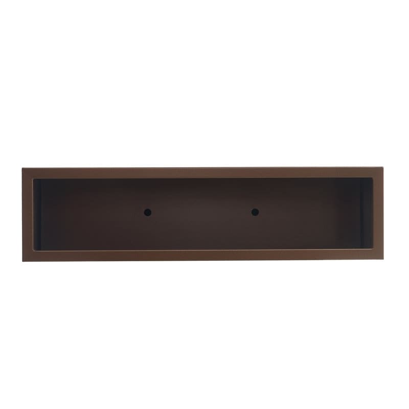 Grand bac à plantes métallique pour extérieur, 96,5 x 76,2 x 76,2 cm (LxlxH) - Bac à plantes séparateur en métal - 96,5 x 76,2 x 25,4 cm