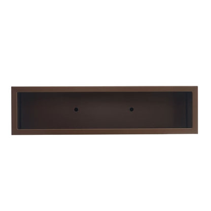Grand bac à plantes métallique pour extérieur, 96,5 x 76,2 x 76,2 cm (LxlxH) - Bac à plantes séparateur en métal - 96,5 x 76,2 x 25,4 cm
