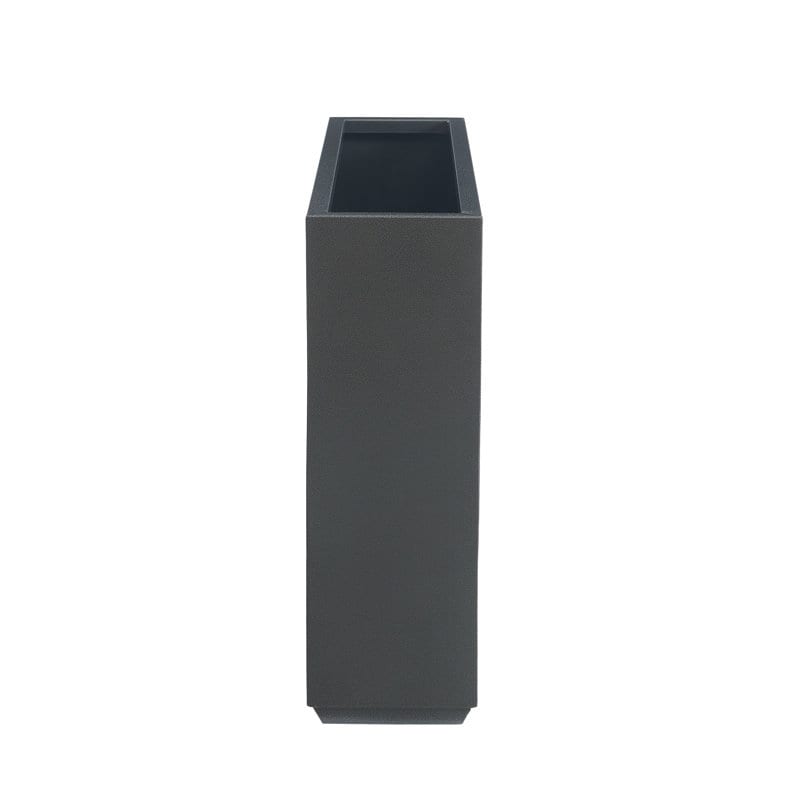 Grand bac à plantes métallique pour extérieur, 96,5 x 76,2 x 76,2 cm (LxlxH) - Bac à plantes séparateur en métal - 96,5 x 76,2 x 25,4 cm