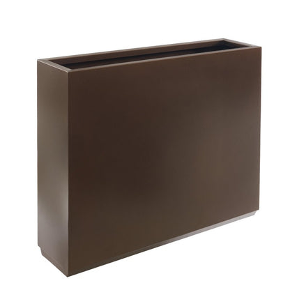 Grand bac à plantes métallique pour extérieur, 96,5 x 76,2 x 76,2 cm (LxlxH) - Bac à plantes séparateur en métal - 96,5 x 76,2 x 25,4 cm