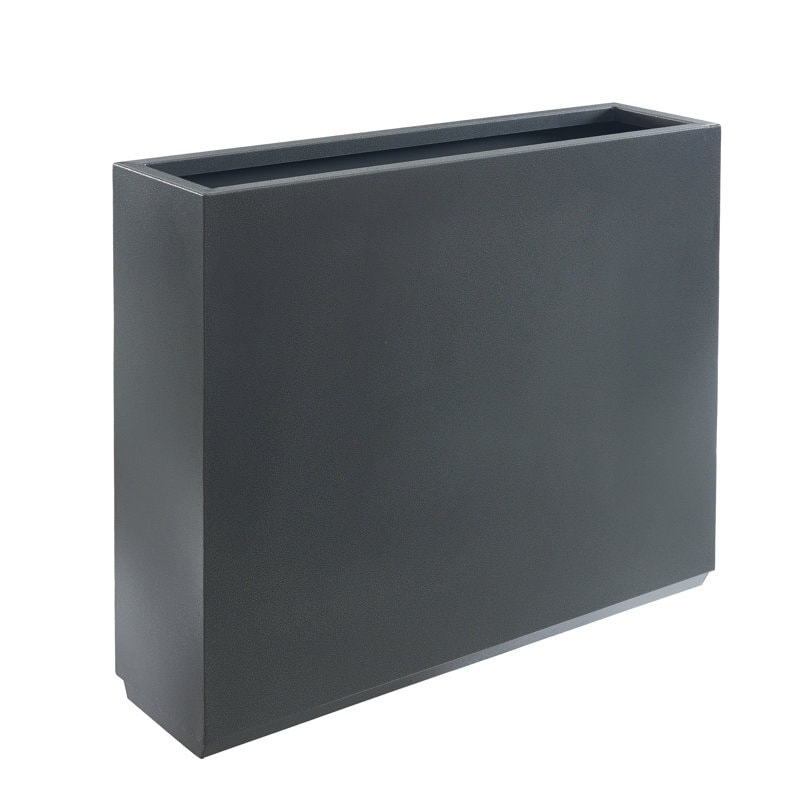 Grand bac à plantes métallique pour extérieur, 96,5 x 76,2 x 76,2 cm (LxlxH) - Bac à plantes séparateur en métal - 96,5 x 76,2 x 25,4 cm