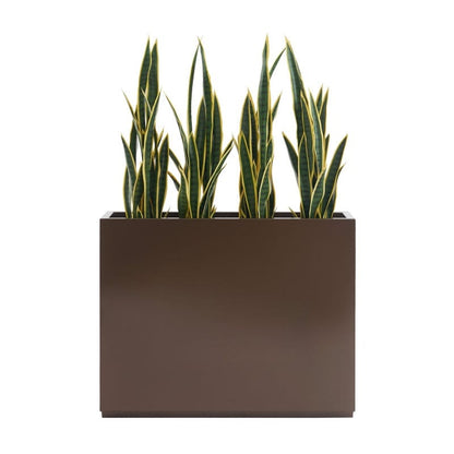 Grand bac à plantes métallique pour extérieur, 96,5 x 76,2 x 76,2 cm (LxlxH) - Bac à plantes séparateur en métal - 96,5 x 76,2 x 25,4 cm