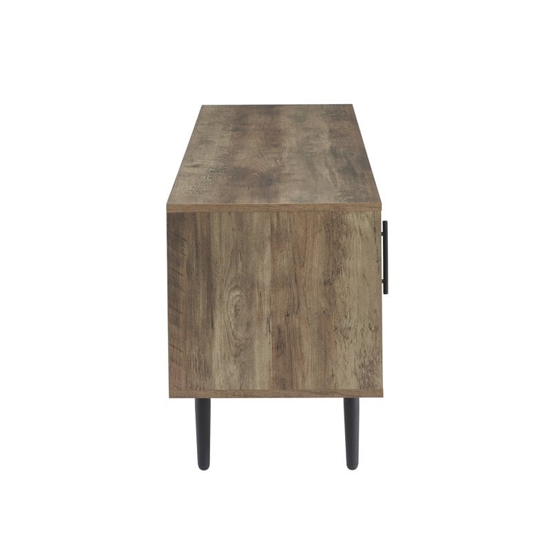 Meuble TV style Mid-Century Modern pour téléviseurs jusqu'à 70 pouces, meuble multimédia - 52 cm (H) x 150 cm (L) x 39 cm (P)