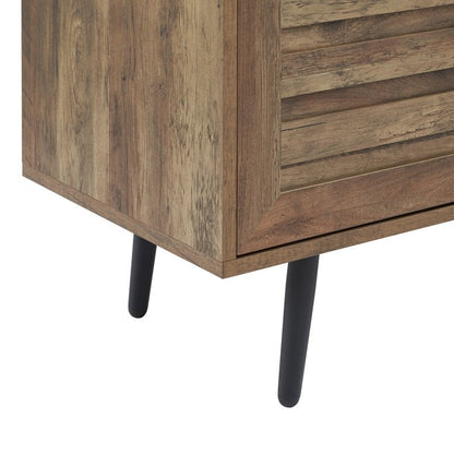 Meuble TV style Mid-Century Modern pour téléviseurs jusqu'à 70 pouces, meuble multimédia - 52 cm (H) x 150 cm (L) x 39 cm (P)