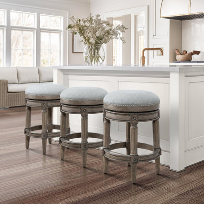 Tabouret de bar pivotant sans dossier Chapman de New Ridge Home Goods, hauteur de comptoir de 26 pouces - Hauteur de comptoir