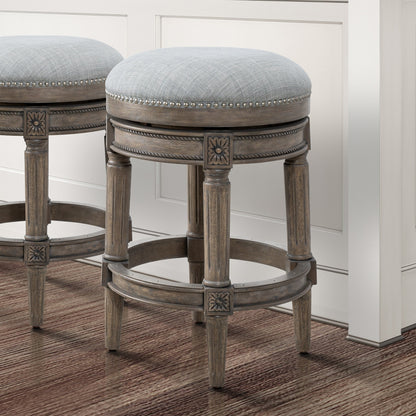 Tabouret de bar pivotant sans dossier Chapman de New Ridge Home Goods, hauteur de comptoir de 26 pouces - Hauteur de comptoir