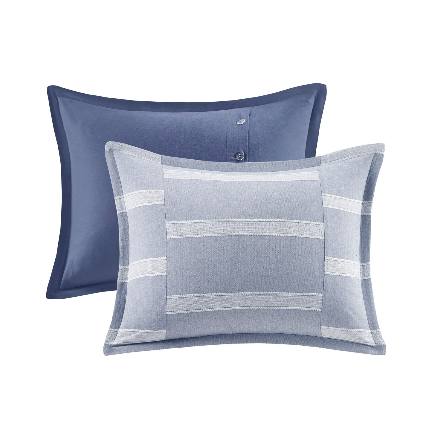 Ensemble de couette surdimensionnée en coton bleu noble de Madison Park Signature