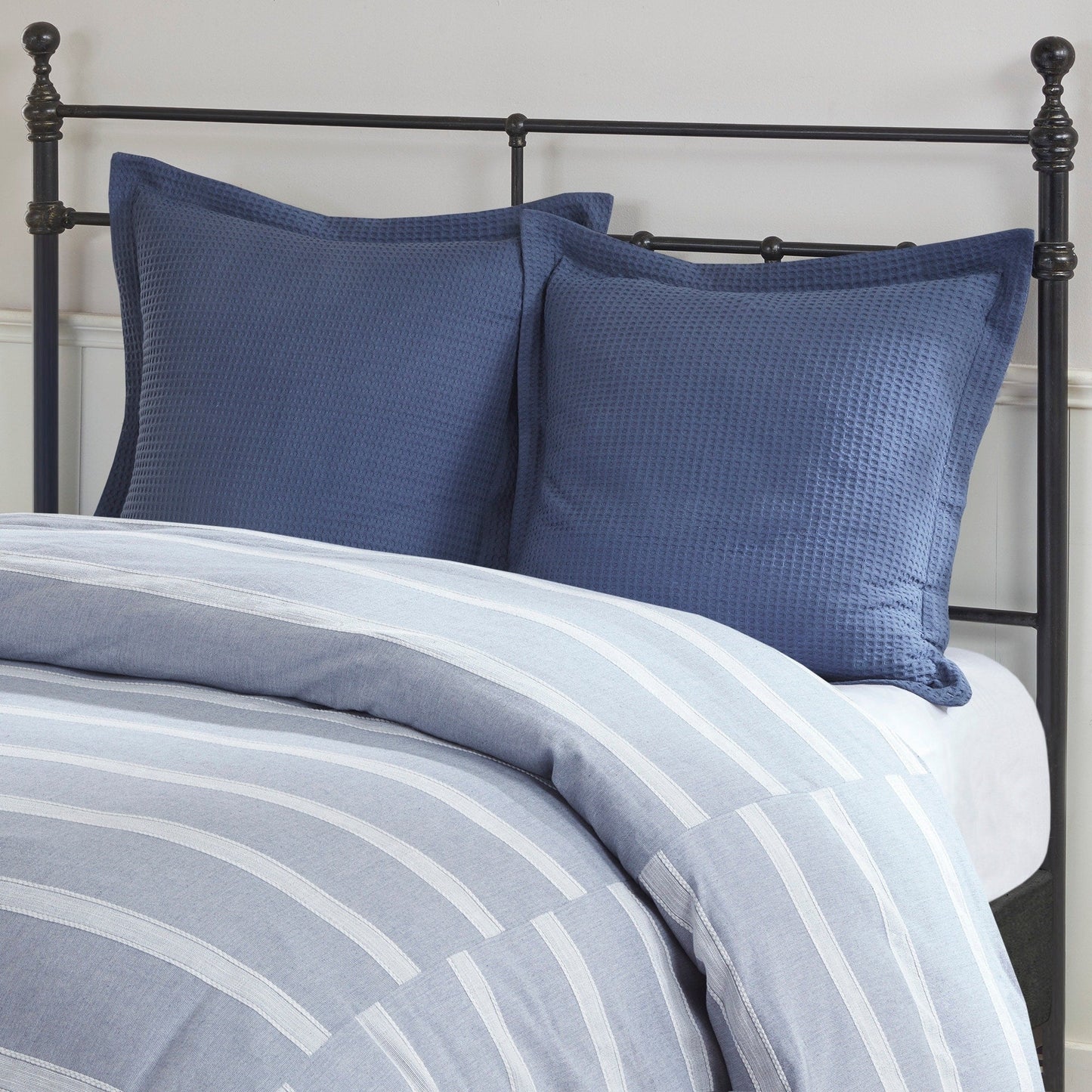 Ensemble de couette surdimensionnée en coton bleu noble de Madison Park Signature
