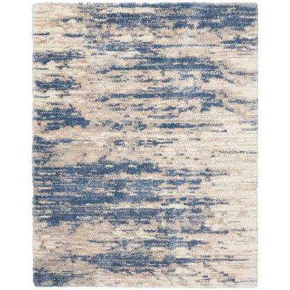 Tapis de sol ultra moelleux à poils longs, abstrait et glamour de la marque Nourison