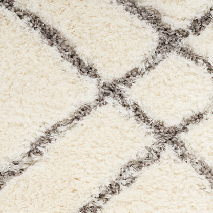 Tapis de sol abstrait géométrique à poils ultra-doux et luxueux de Nourison