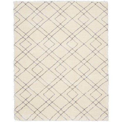 Tapis de sol abstrait géométrique à poils ultra-doux et luxueux de Nourison