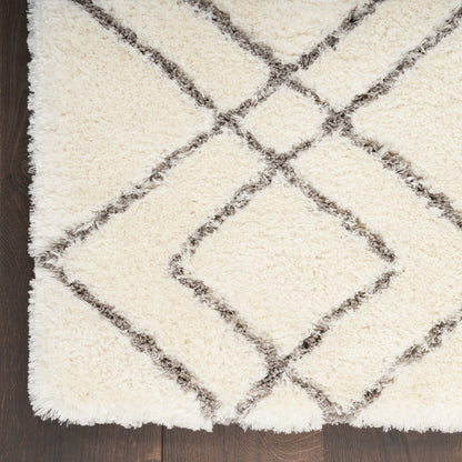 Tapis de sol abstrait géométrique à poils ultra-doux et luxueux de Nourison
