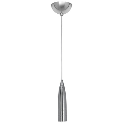 Suspension LED à douille en forme de balle, finition brossée, modèle Odyssey
