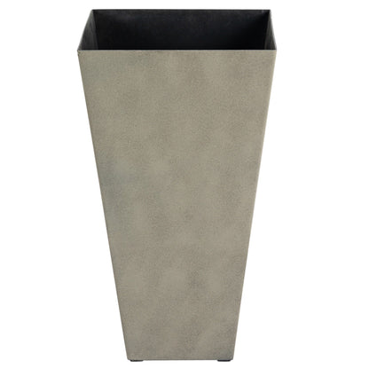 Outsunny Lot de 3 grands pots à fleurs en plastique, 71 cm de hauteur, pour l'intérieur et l'extérieur, pour entrée, patio, jardin