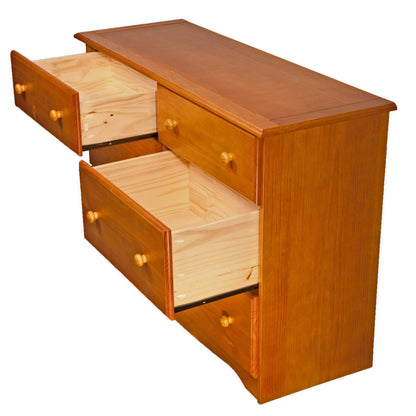 Palace Imports - Meuble de rangement à 6 tiroirs en bois massif 100%