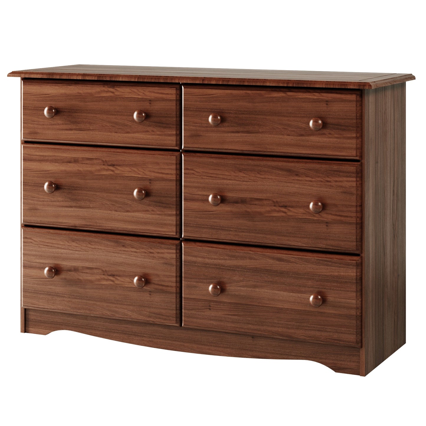 Palace Imports - Meuble de rangement à 6 tiroirs en bois massif 100%