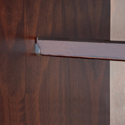 Palace Imports Armoire Kyle à 4 portes en bois massif avec portes en bois massif ou en miroir