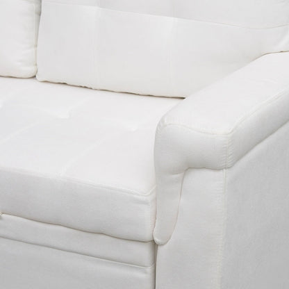 Canapé d'angle réversible avec lit escamotable, chaise longue avec rangement intégré, pieds robustes,