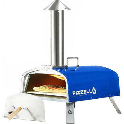 Four à pizza extérieur à bois, four à pizza portable avec pelle à pizza, sac de transport - 16 pouces