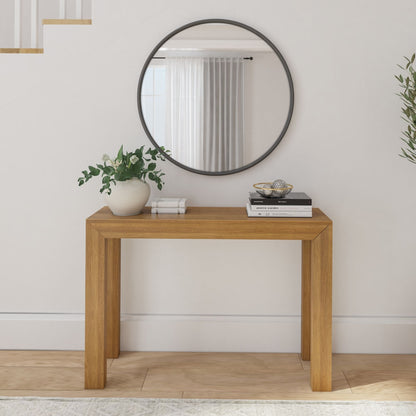 Table console moderne à structure de poutres et de planches - 46