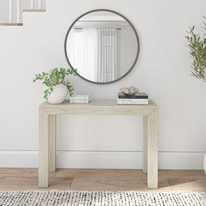 Table console moderne à structure de poutres et de planches - 46