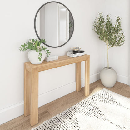Table console moderne à structure de poutres et de planches - 46