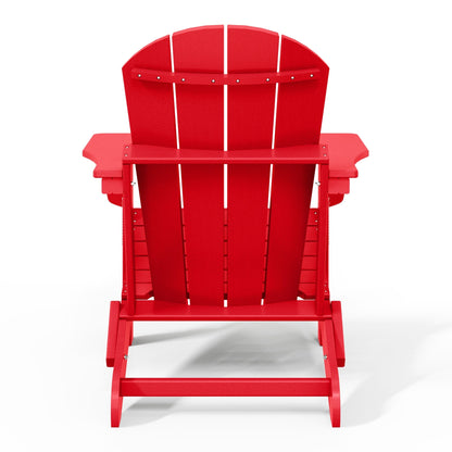 Chaise de jardin Adirondack pliable, résistante à la décoloration et aux intempéries, modèle Laguna de Polytrends