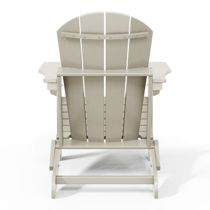 Chaise de jardin Adirondack pliable, résistante à la décoloration et aux intempéries, modèle Laguna de Polytrends