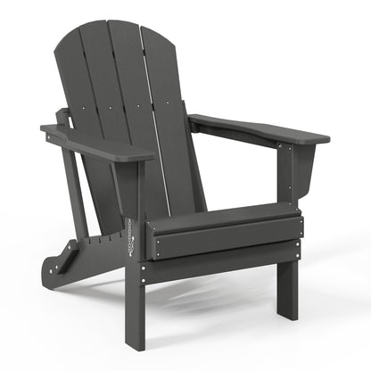 Chaise de jardin Adirondack pliable, résistante à la décoloration et aux intempéries, modèle Laguna de Polytrends