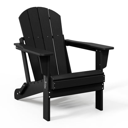Chaise de jardin Adirondack pliable, résistante à la décoloration et aux intempéries, modèle Laguna de Polytrends