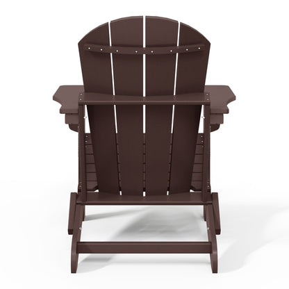 Chaise de jardin Adirondack pliable, résistante à la décoloration et aux intempéries, modèle Laguna de Polytrends