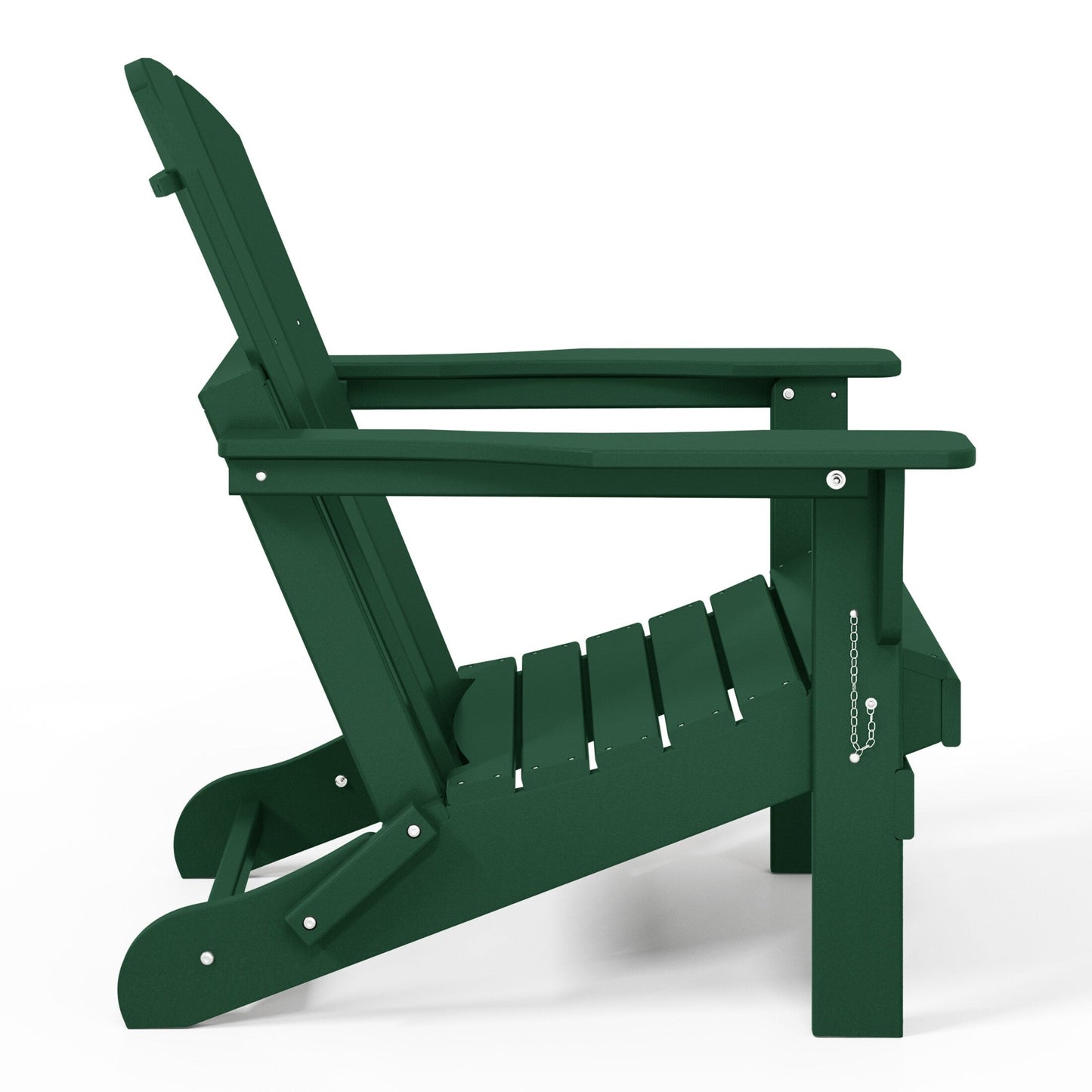 Polytrends Laguna Fauteuils de jardin pliants Adirondack résistants aux intempéries (lot de 2)