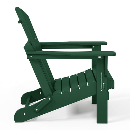 Polytrends Laguna Fauteuils de jardin pliants Adirondack résistants aux intempéries (lot de 2)
