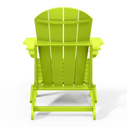 Polytrends Laguna Fauteuils de jardin pliants Adirondack résistants aux intempéries (lot de 2)