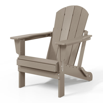 Polytrends Laguna Fauteuils de jardin pliants Adirondack résistants aux intempéries (lot de 2)